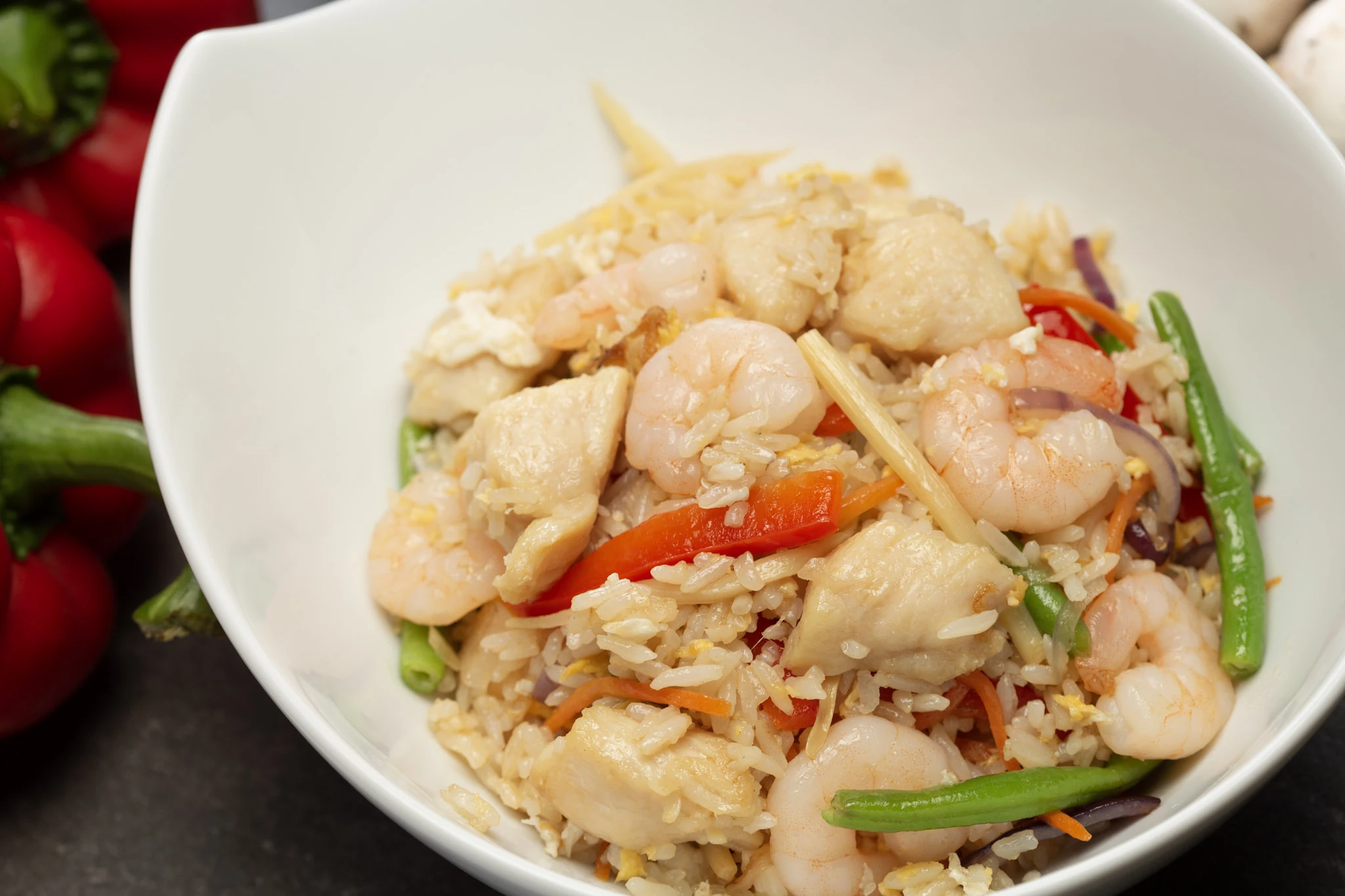 Chao Fan mit Garnelen